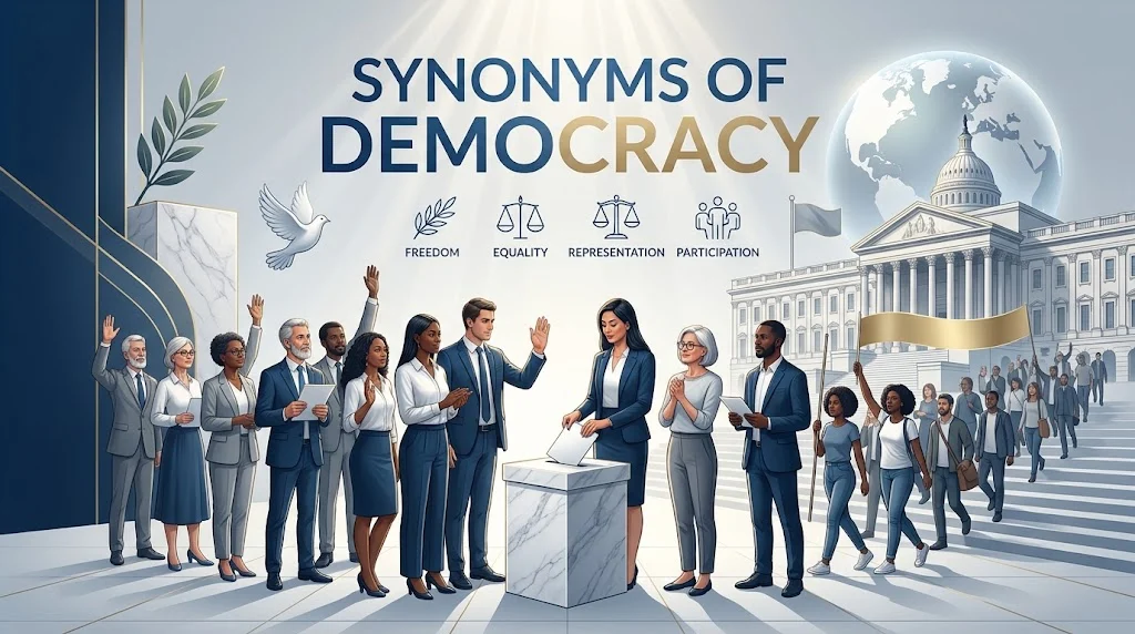 synonyms of democracy
