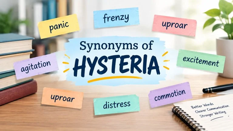 synonyms of hysteria