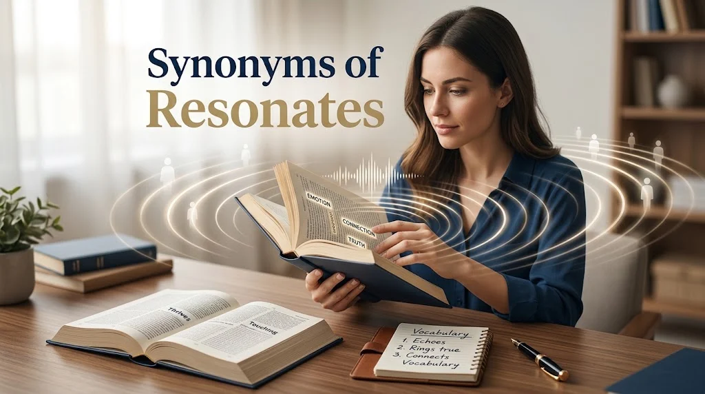 synonyms of resonates
