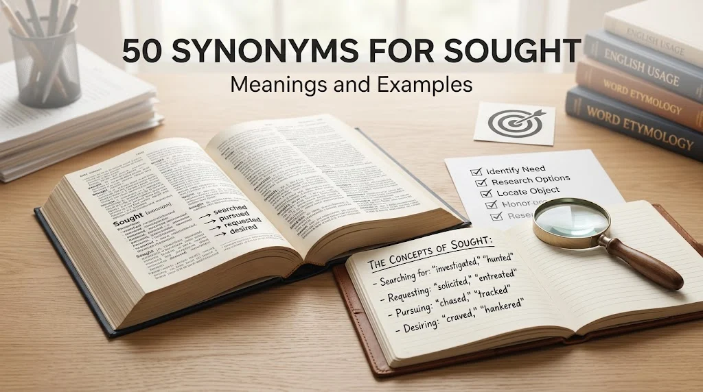 synonyms of sought