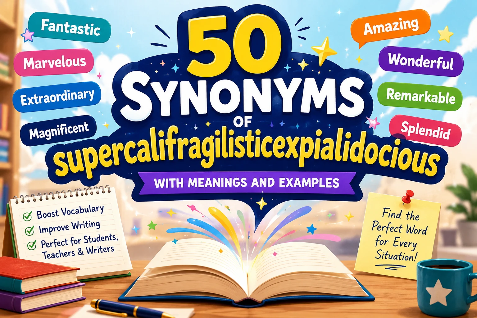 synonyms of supercalifragilisticexpialidocious