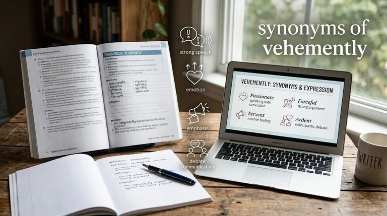 synonyms of vehemently
