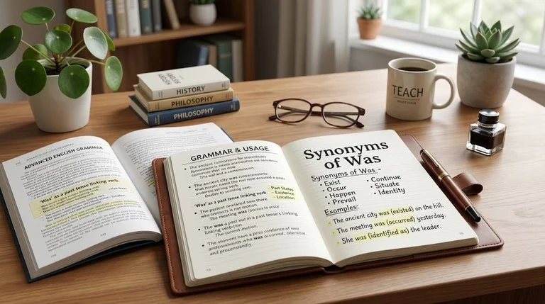 syonyms of was