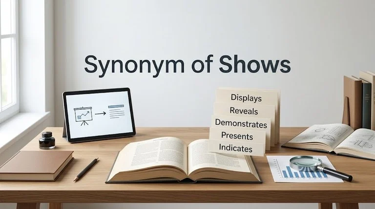 synonym of shows