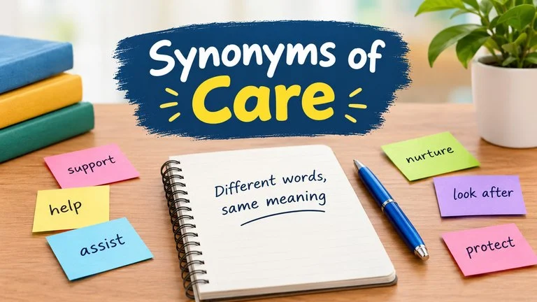 synonyms of care