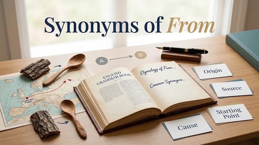 synonyms of from