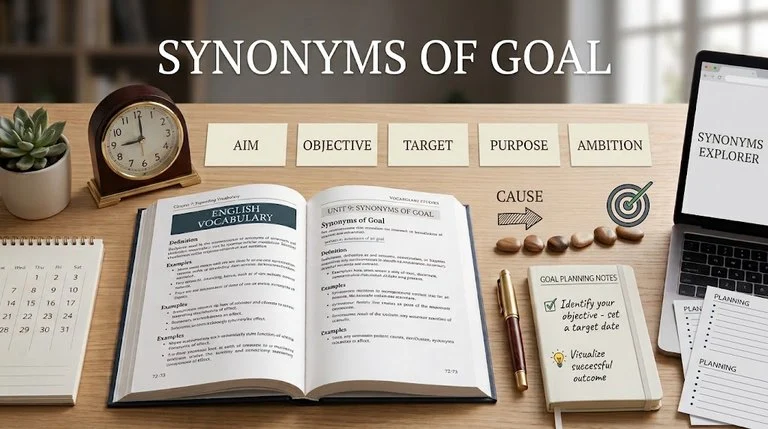 synonyms of goal