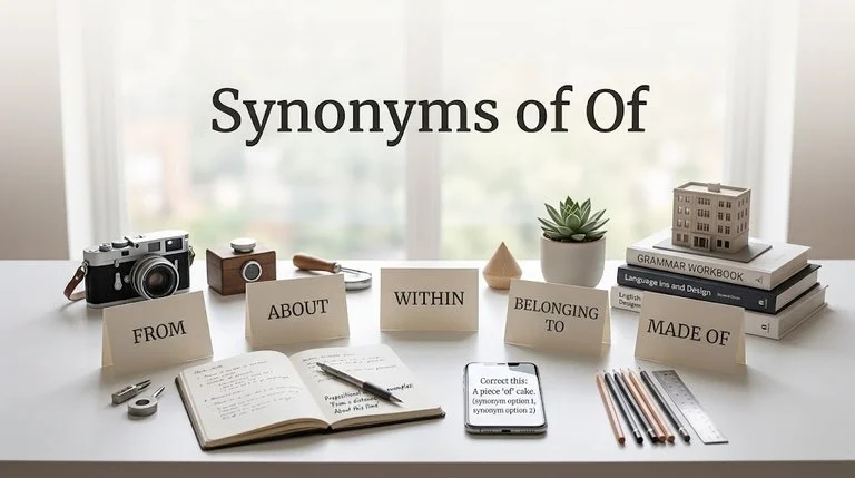 synonyms of of