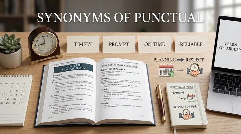 synonyms of punctual