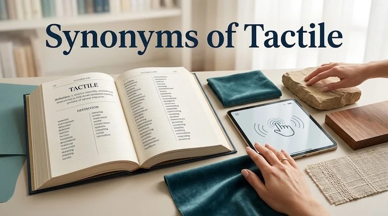 synonyms of tactile