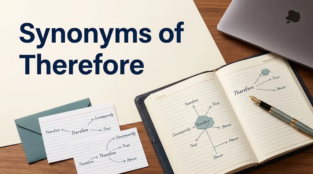 synonyms of therefore
