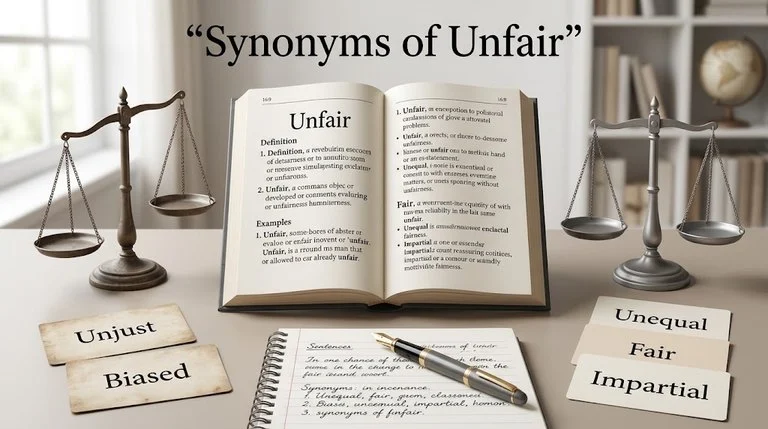 synonyms of unfair